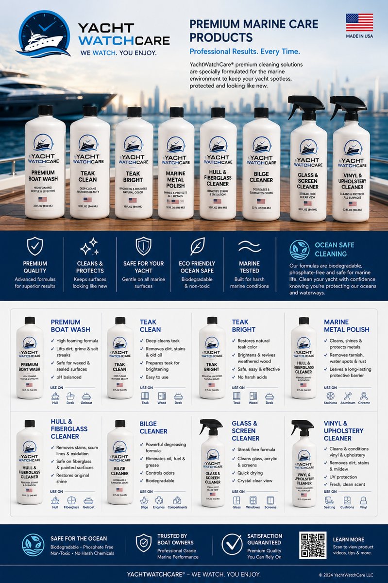YachtWatchCare Premium Marine Care Products