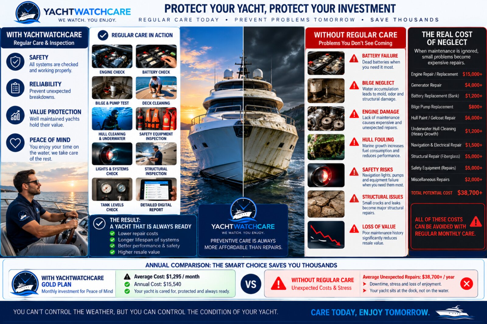 Protect Your Yacht, Protect Your Investment - YachtWatchCare